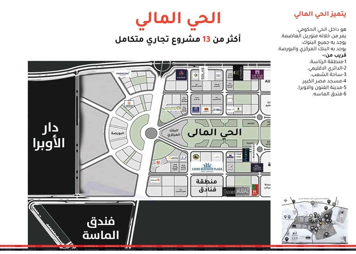 احياء العاصمة الادارية الجديدة