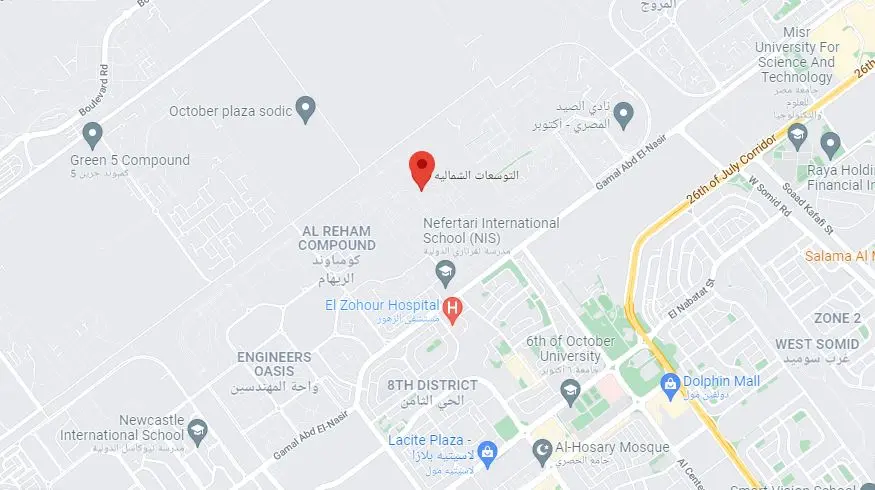 خريطة التوسعات الشمالية 