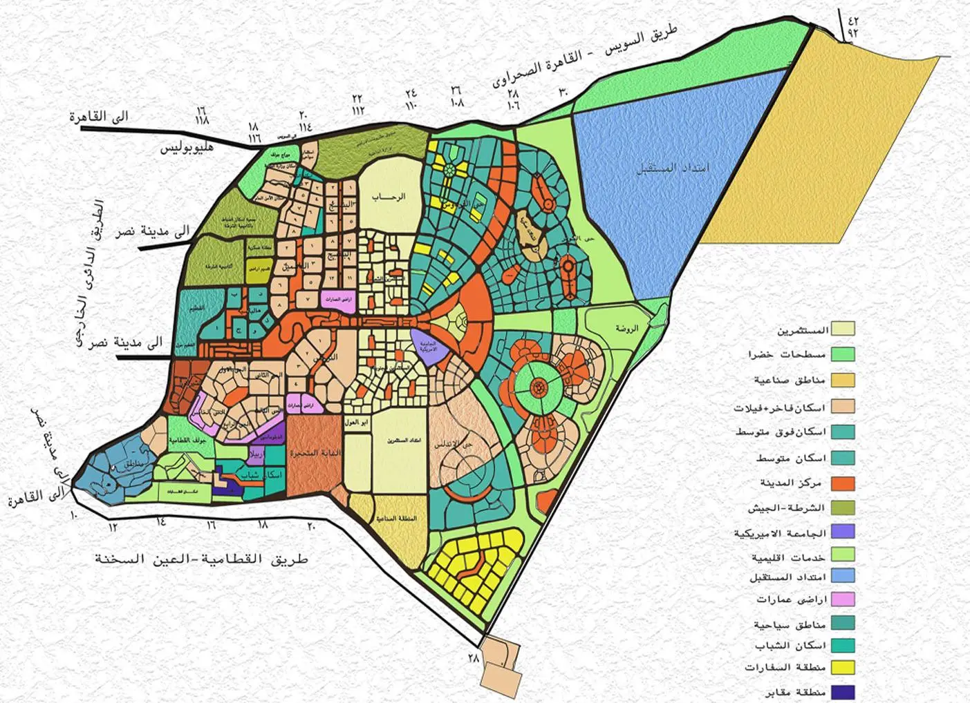 مساحة القاهرة الجديدة