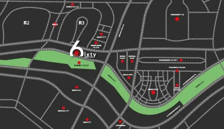 موقع مشروع البروج العاصمة الادارية 