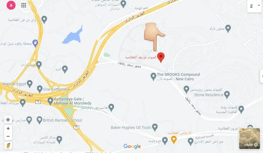 موقع-كمبوند-لوريف-القطامية-يوفن