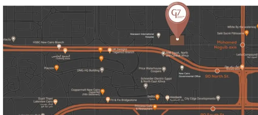 موقع G7 Mall New Cairo - يوفن